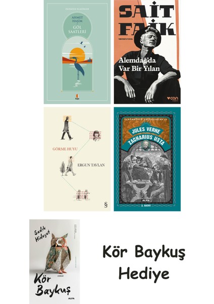 Göl Saatleri + Alemdağda Var Bir Yılan + Görme Huyu + Zacharius Usta + Kör Baykuş