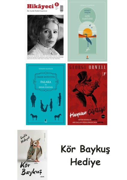 Hikayeci - 5 + Göl Saatleri + Falaka ve Diğer Öyküler + Hayvan Çiftliği + Kör Baykuş