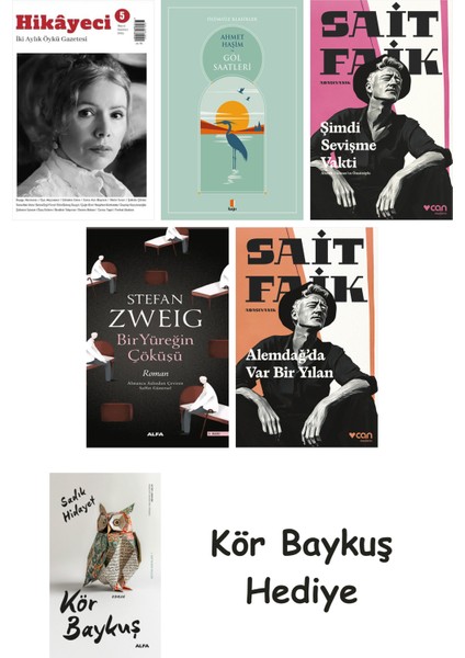 Hikayeci - 5 + Göl Saatleri + Şimdi Sevişme Vakti + Bir Yüreğin Çöküşü + Alemdağda Var Bir Yılan + Kör Baykuş