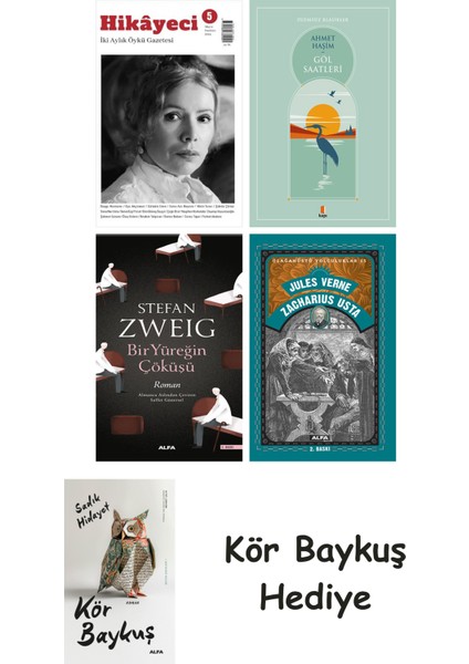 Hikayeci - 5 + Göl Saatleri + Bir Yüreğin Çöküşü + Zacharius Usta + Kör Baykuş