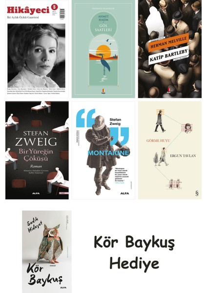 6 Kitaplık Türk Edebiyatı Seti + Çim Adam