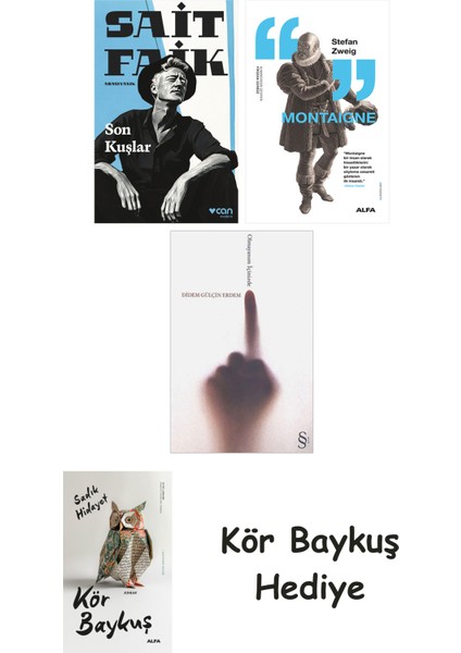 Son Kuşlar + Montaigne + Olmayanım Içinizde + Kör Baykuş