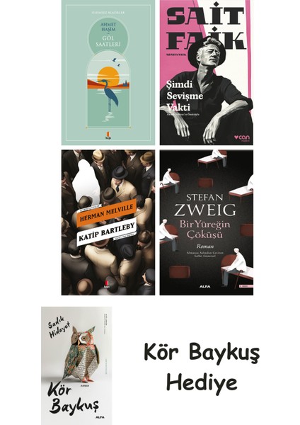 Göl Saatleri + Şimdi Sevişme Vakti + Katip Bartleby + Bir Yüreğin Çöküşü + Kör Baykuş