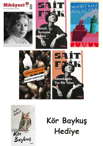 Hikayeci - 5 + Şimdi Sevişme Vakti + Genç Kız Kalbi + Katip Bartleby + Alemdağda Var Bir Yılan + Kör Baykuş