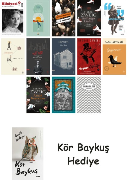 13 Kitaplık Türk Edebiyatı Seti + Çim Adam