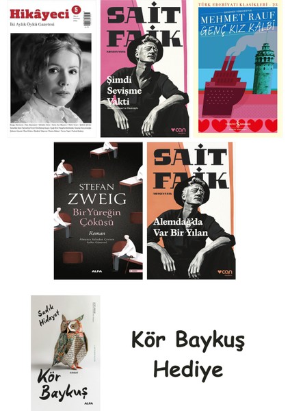 Hikayeci - 5 + Şimdi Sevişme Vakti + Genç Kız Kalbi + Bir Yüreğin Çöküşü + Alemdağda Var Bir Yılan + Kör Baykuş