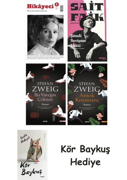 Hikayeci - 5 + Şimdi Sevişme Vakti + Bir Yüreğin Çöküşü + Amok Koşucusu + Kör Baykuş