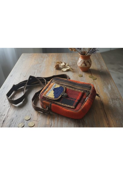 Otantik Dokuma Kilim Kadın Omuz Çantası modelleri