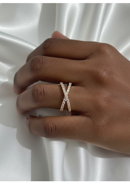 Çelik Lia Gold Yüzük