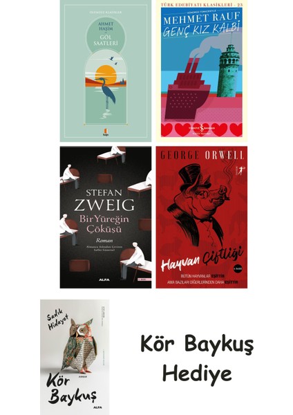 Göl Saatleri + Genç Kız Kalbi + Bir Yüreğin Çöküşü + Hayvan Çiftliği + Kör Baykuş