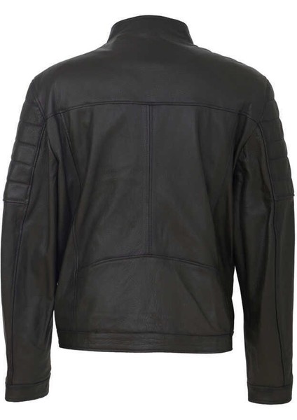 Yeşil Hakiki Deri Erkek Hakiki Deri Mont - E23BDM310545-T1M