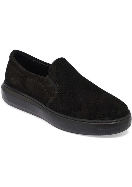 Siyah Hakiki Süet Deri Kadın Loafer - K24I1AY67368-A01 indirimleri