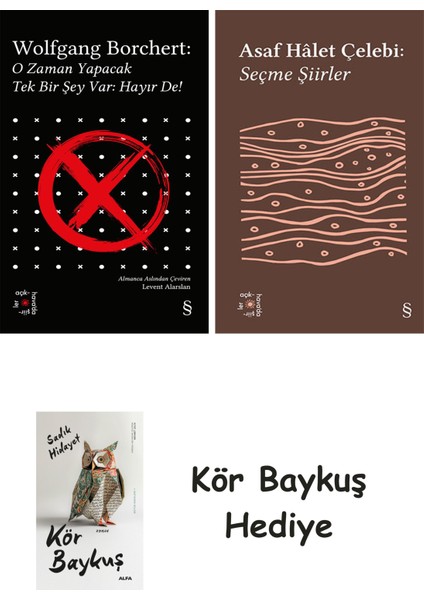 Everest Açıkhava 43 - O Zaman Yapacak Tek Bir Şey Var Hayır De! + Everest Açıkhava 35 - Seçme Şiirler + Kör Baykuş