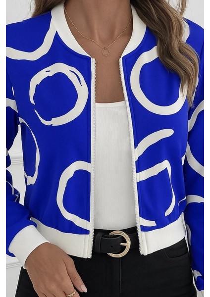 Kadın Uzun Kollu Önden Fermuarlı Kısa Şardonlu Dalgıç Ceket fiyatları