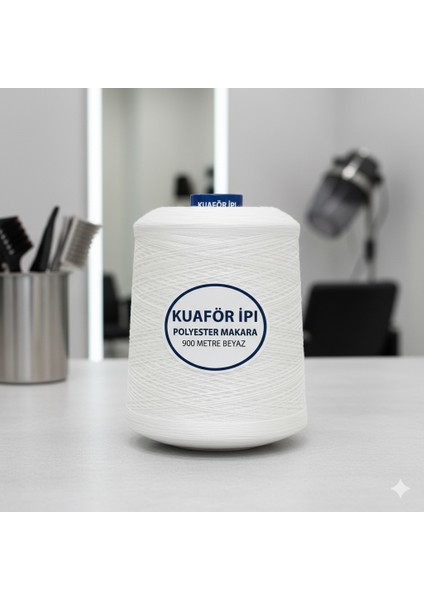Kuaför Ipi Polyester Makara 900 Metre Beyaz