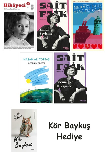 Hikayeci - 5 + Şimdi Sevişme Vakti + Genç Kız Kalbi + Gecenin Gecesi + Seçme Hikâyeler + Kör Baykuş