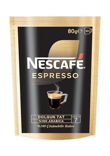 Nescafé Espresso Kahve Ekonomik Paket, 80 G