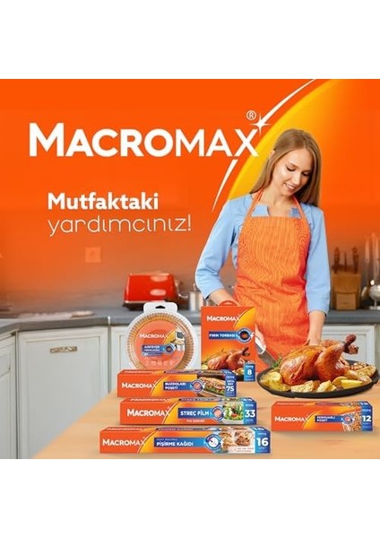 Macromax Streç Film 100 Metre, Pratik Kesme Bıçağı Hediyeli, Büyük Ekonomik Boy, Pvc Içermez modelleri