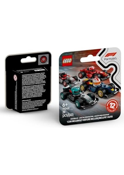 F1 Yarış Arabaları 71049-6 Yaş Üzeri Çocuklar Için Ferrari ve Mclaren Dahil 12 Formula 1 Takımının Mini Araba Modellerinden Birini Içeren Oyuncak Araba Yapım Seti(29 Parça) fiyatları
