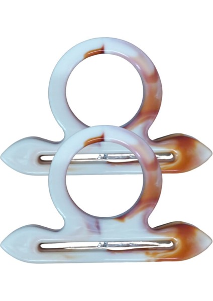 Çanta Sapı Çapa Model Kahverengi - Beyaz 18 cm