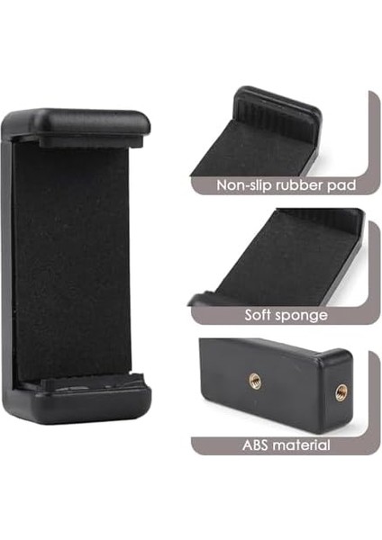 Akıllı Telefon Tutucu, Montaj Adaptörü, Klipsli Konnektör Başlığı, Selfie Çubuğu Başlığı, Seyahat Mini modelleri
