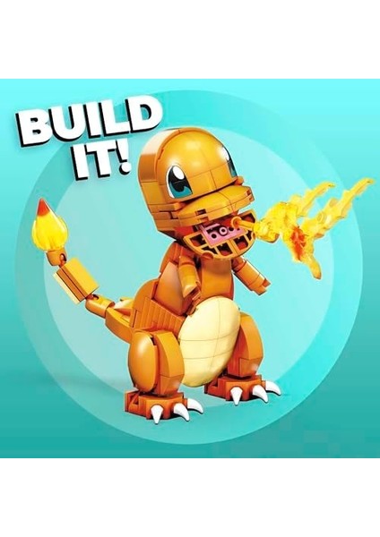 Pokemon 185 Adet Blok ve Parçasıyla Eklemleri Bükülebilen Yap ve Sergile Charmander Oyuncak Yapı Seti (10 Cm), 7 Yaş ve Üzeri Çocuklar Için, GKY96 fiyatları