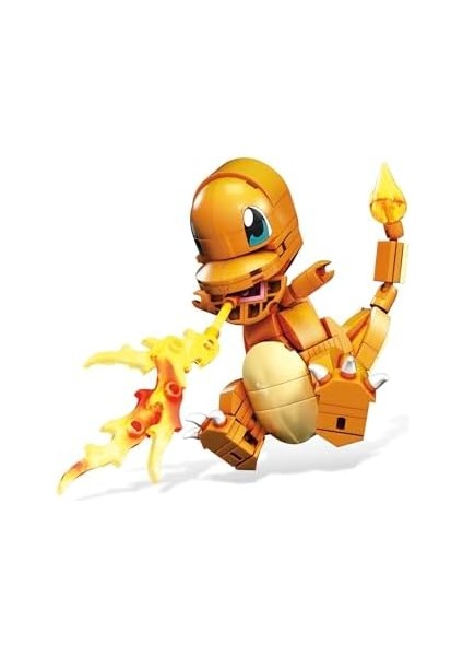 Pokemon 185 Adet Blok ve Parçasıyla Eklemleri Bükülebilen Yap ve Sergile Charmander Oyuncak Yapı Seti (10 Cm), 7 Yaş ve Üzeri Çocuklar Için, GKY96 modelleri