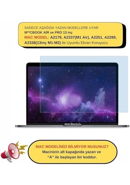 Air Pro 13 Inç Ekran Koruyucu M1-M2 Uyumlu A2179 A2337 A2338 A2251 A2289 | Mavi Işık Filtresi Anti Blueray | Şeffaf Çizilmeye Dayanıklı Koruyucu Film Şeffaf fiyatları