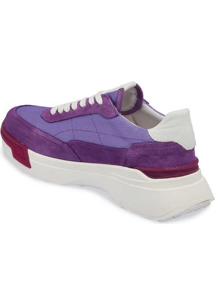 Mor Hakiki Süet Deri Kadın Sneaker - K24I1AY67370-T6O