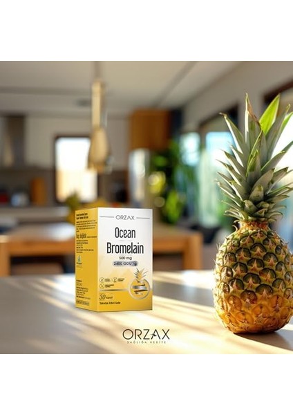 Orzax Ocean Bromelain 500 Mg 30 Kapsül