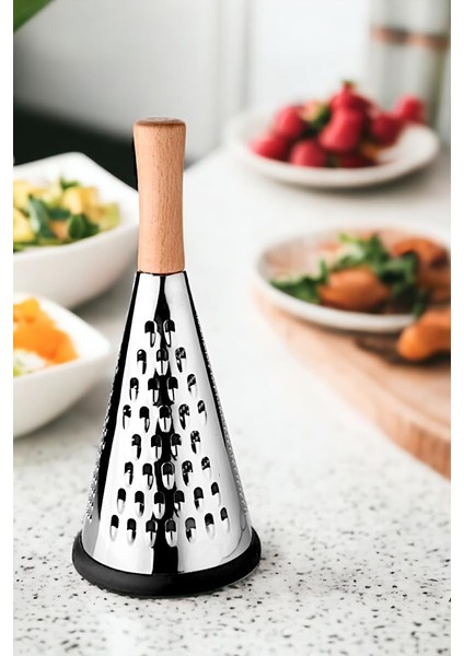 Ahşap Tutuculu 3 Taraflı Paslanmaz Çelik Lüks Şef Rendesi Orta Boy, Ahşap Saplı 3 Taraflı Çelik Rende,ahşap Tutuculu 3 Taraflı Paslanmaz Çelik Lüks Şef Rendesi Orta Boy (27CM*11,5CM)