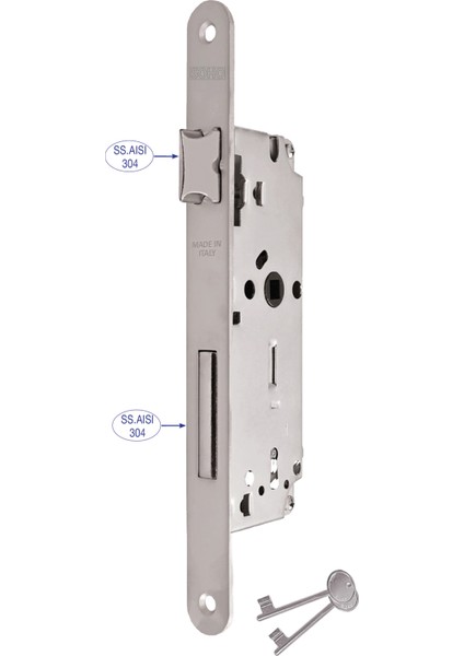 Art. 725 Oda Metal Dilli Gömme Kilit