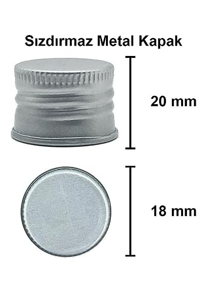 100 ml Şeffaf Piramit Sosluk 100 cc Kapaklı Kavisli Cam Şişe 6 Adet (Gümüş (Metal)) fiyatları
