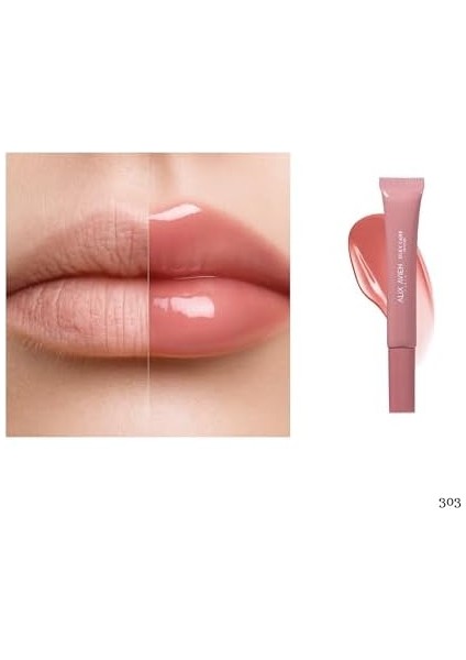 Alıx Avıen Koruyucu, Dolgunlaştırıcı, Nemlendirici Dudak Parlatıcısı - Silky Care Lipgloss 303 Salmon Pink