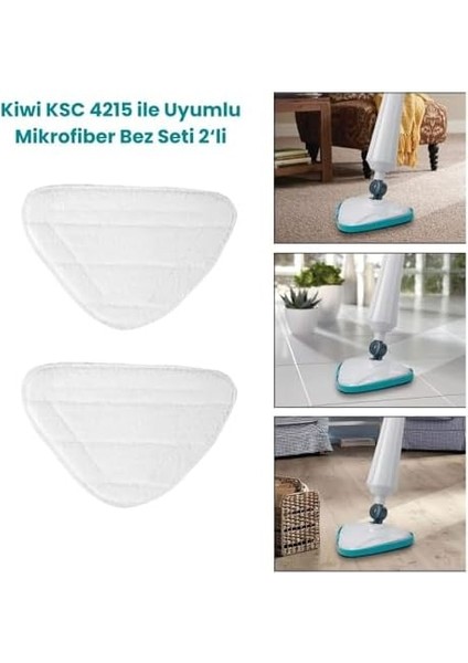 Ksc 4215 Buharlı Temizleyici ile Uyumlu Mop Bezi 2 'li modelleri