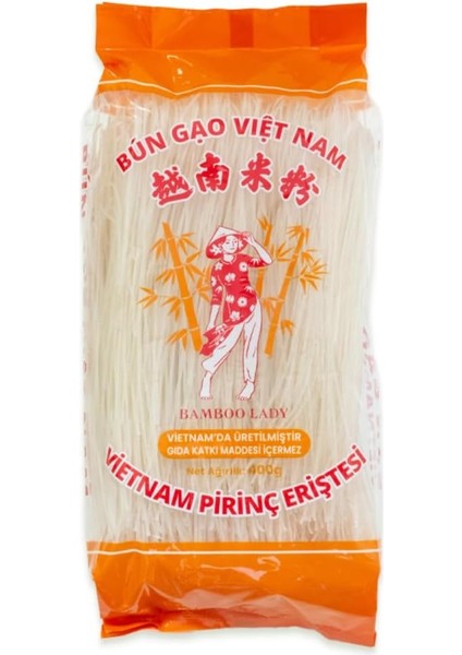 Bamboo Lady Vietnam Pirinç Eriştesi 0.8mm (Vietnamese Rice Noodle 0.8mm) - 400G fiyatları