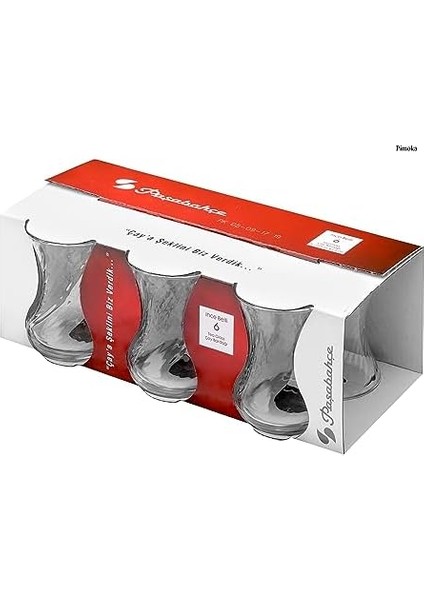 Incebelli Optikli Çay Bardağı, 125ML, 6 Parça fiyatları