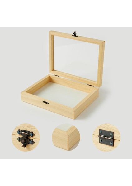 140X180X42 mm Ahşap Takı Kutusu - Dekoratif Ahşap Saklama Kutusu