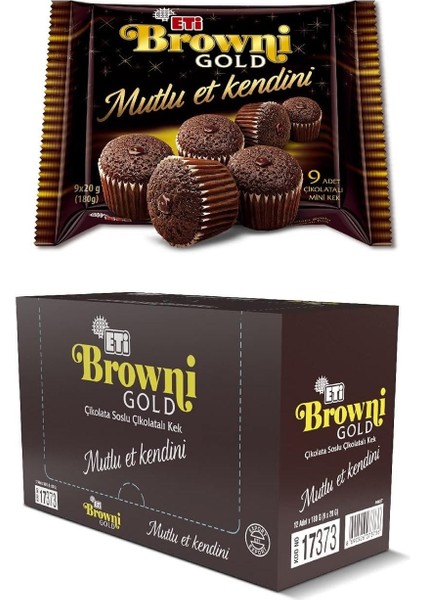 Eti Browni Gold Mini Çikolatalı Kek 180 G x 12 Adet