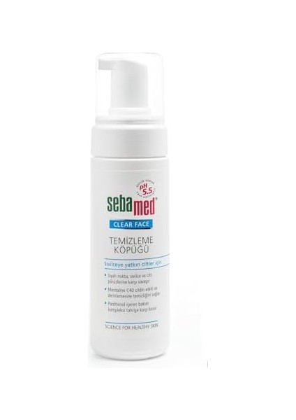 Sebamed Sivilceye Yatkın Yağlı Ciltler Için Etkili Siyah Nokta Karşıtı Yüz Temizleme Köpüğü 150 ml modelleri