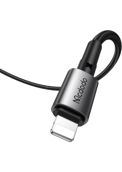 CA-3580 36W 3A Ipnone Hızlı Şarj ve Veri Aktarim Kablosu 1.2m, Siyah modelleri