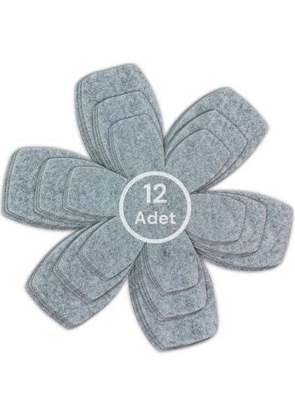 12'li Set Tava Tencere ve Düzenleyici Keçesi (Gri) fiyatları