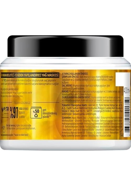 Gliss Nutritive Saç Maskesi 400ML fiyatları