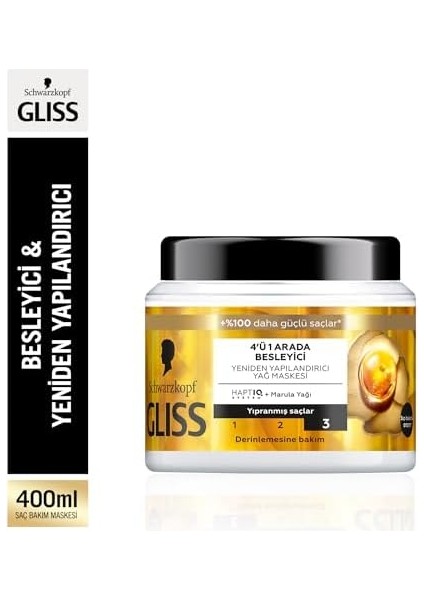 Gliss Nutritive Saç Maskesi 400ML modelleri