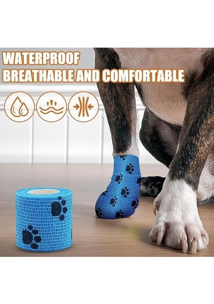 Busstier Kendinden Yapışkanlı Evcil Hayvan Bandajı, 7.5 cm x 4.5 Metre: Sakatlanmaları Önleyici ve Pati Koruyucu modelleri