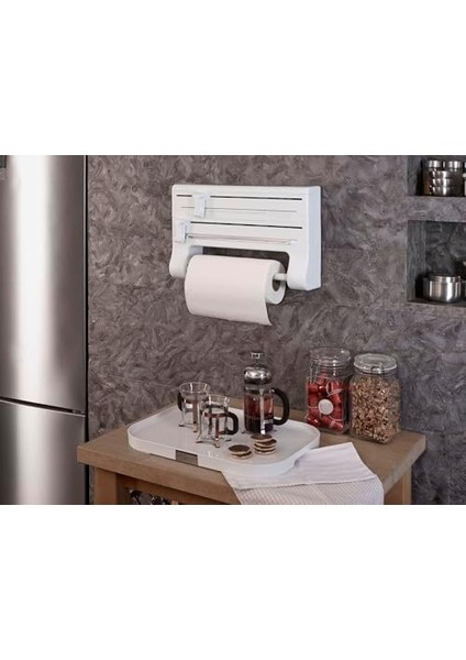Mutfak Folyo/havlu Tutucusu-Beyaz M-E81-01 fiyatları