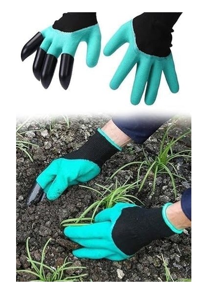 Kazmak Ekme Çapalama Için Korumalı Bahçe Bahçivan Eldiveni Için Parmak Korumalı Bahçıvan Eldiveni (Kaliteli ve Dayanıklı Seri)