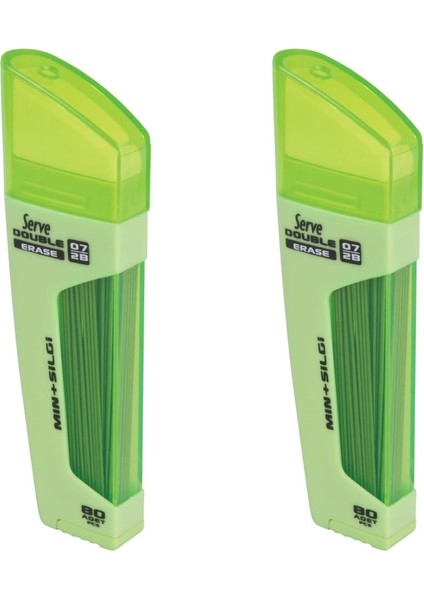 Dble Mek Kur Klm Ucu-Slg 05MM Elma Yesılı 2lı Set