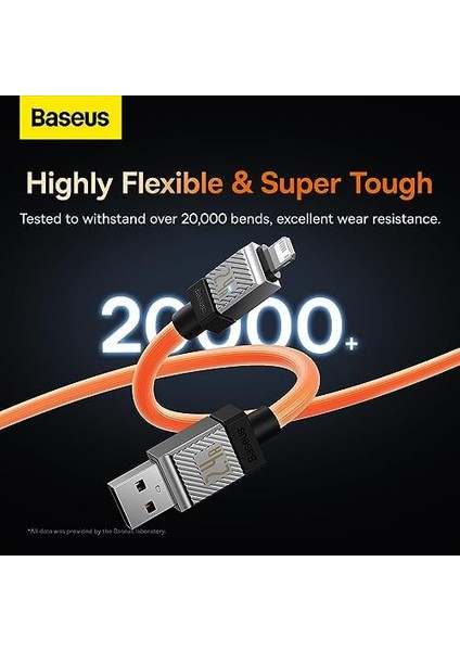 Serisi Hızlı Şarj Kablosu USB To Ip 2.4A, 1m, Turuncu modelleri