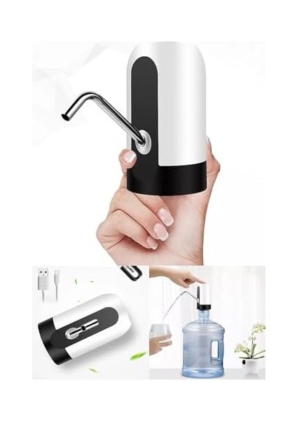 Şarjlı Damacana Su Pompası – USB ile Şarj Edilebilir, Otomatik Tek Motorlu Su Pompası, Taşınabilir Su Pompası, Damacana Su Çekme Cihazı fiyatları